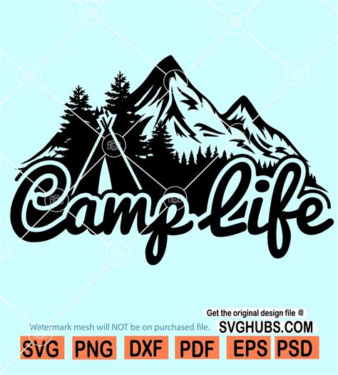 Download Camp Life SVG Cut Files Cameo